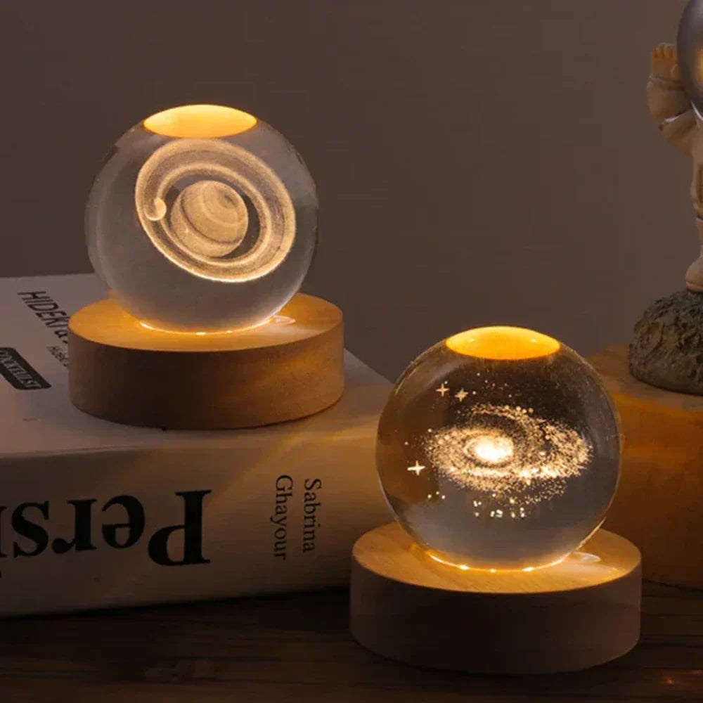 Celestial Glow 3D Planet Engraved LED Table Lamp