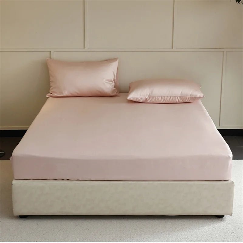 DreamEase Luxurious Mulberry Silk Cooling Fitted Sheet