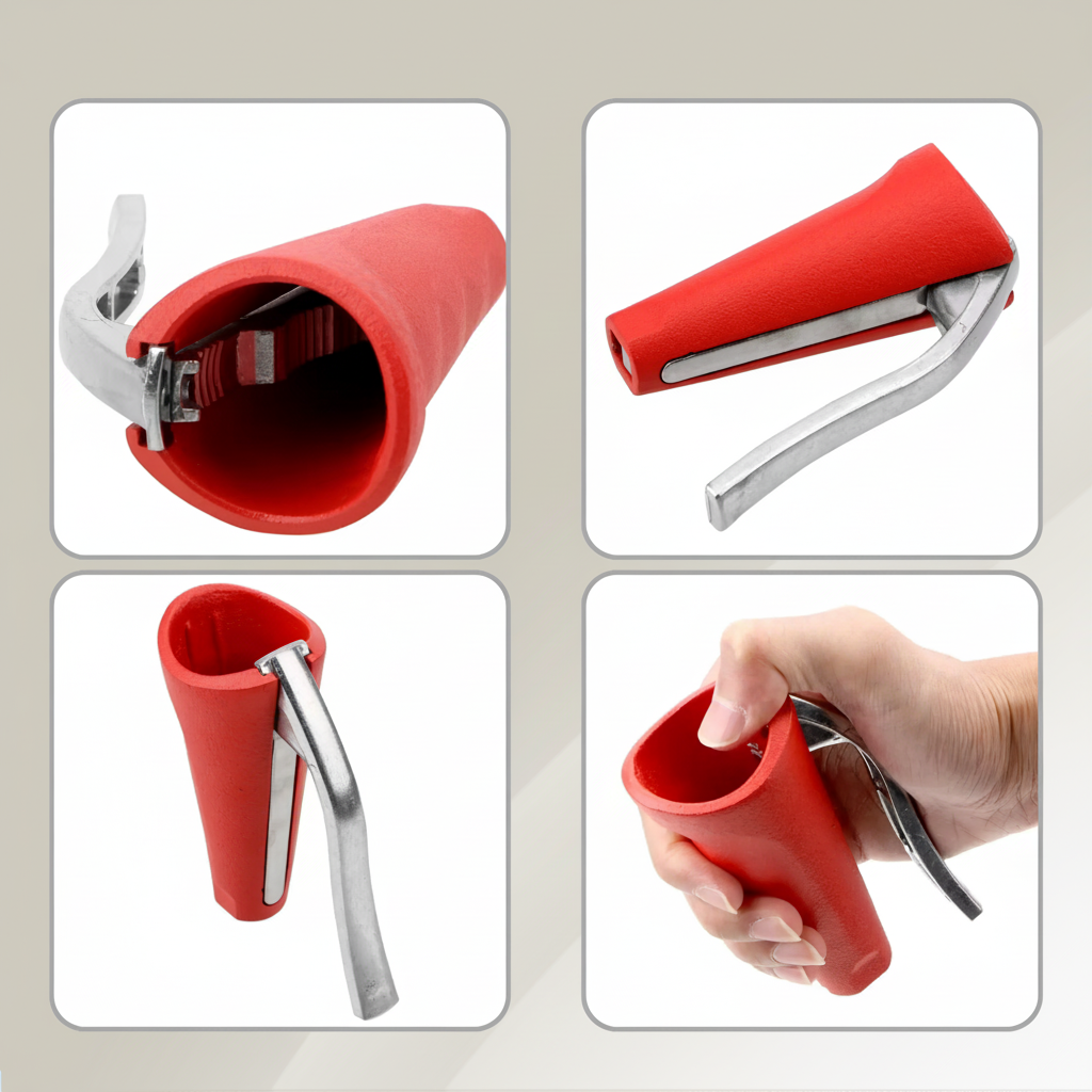 Effortless Nut Cracker with Aluminum Frame and Lever Action