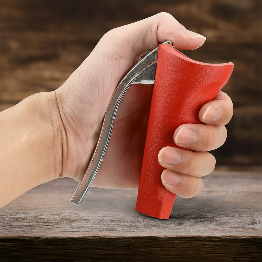 Effortless Nut Cracker with Aluminum Frame and Lever Action
