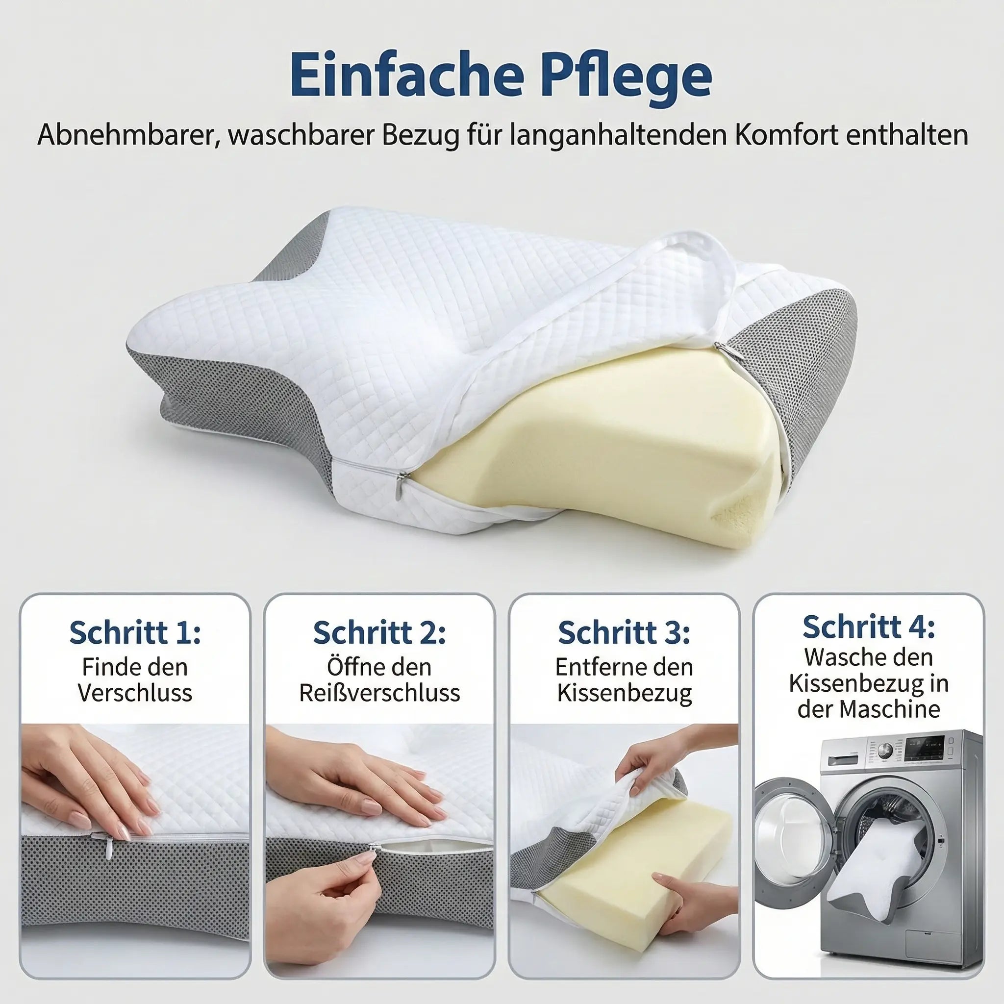 Ergonomic Comfort Pillow – Sleep Soundly, Rise Energized