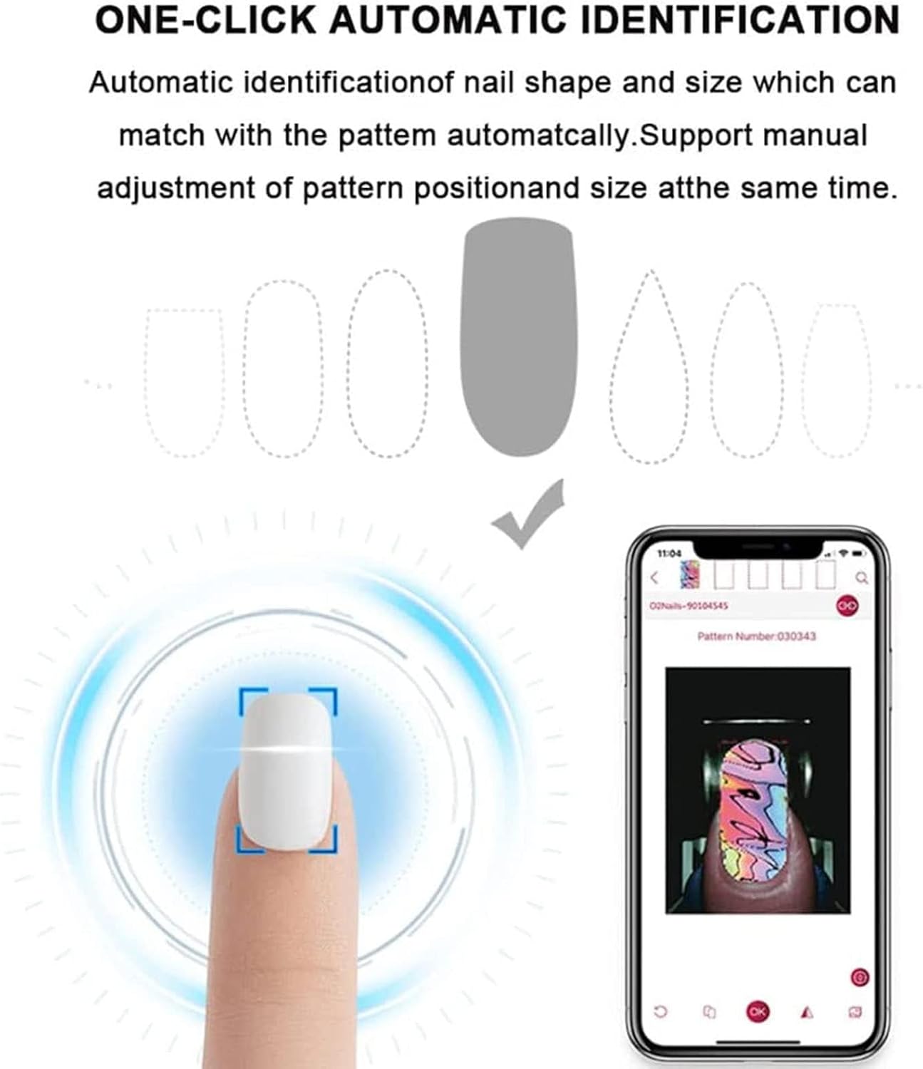 3D Nail Printer Machine with AI for Custom Designs in 40 Seconds