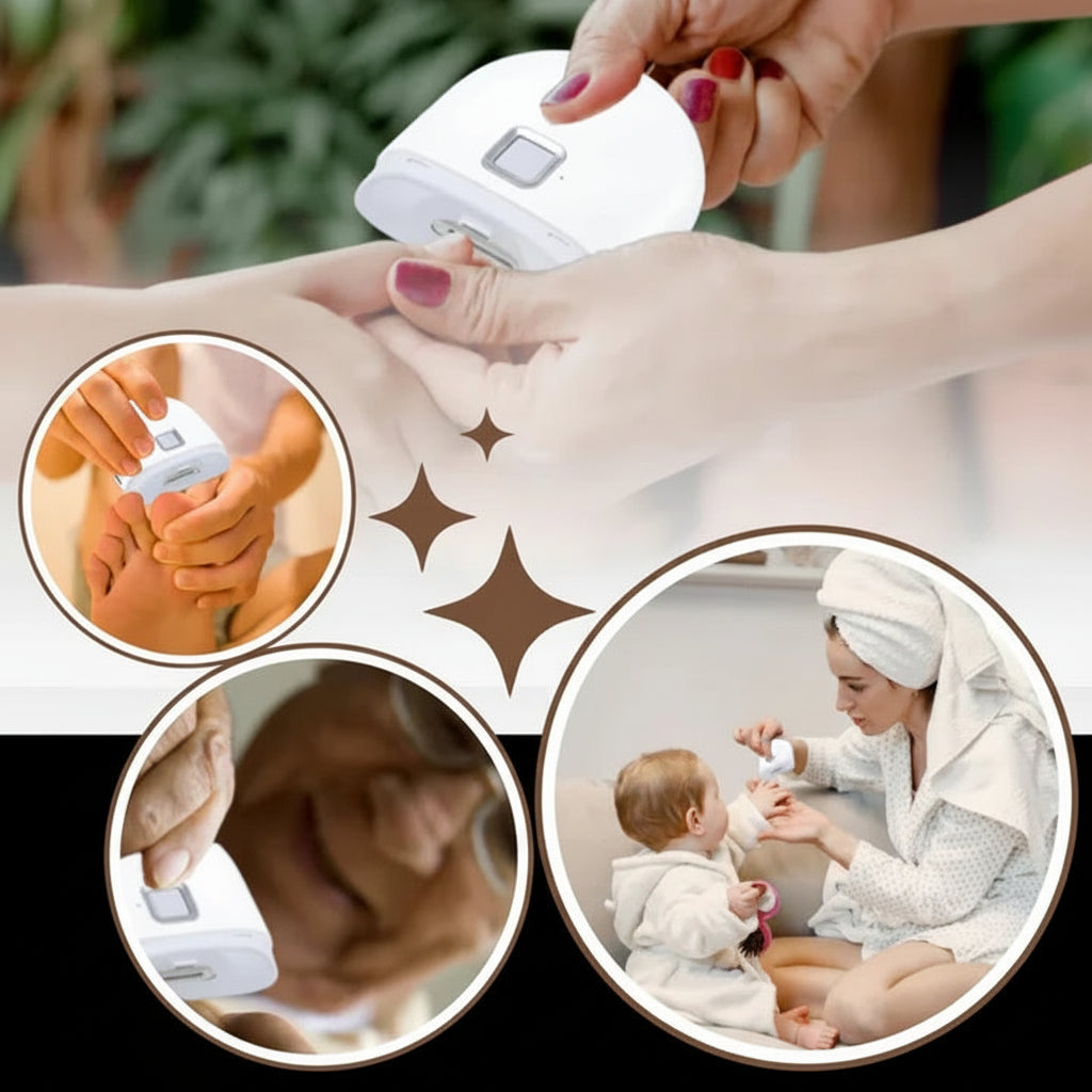 Portable Rechargeable Nail Trimmer with Bright LED Light