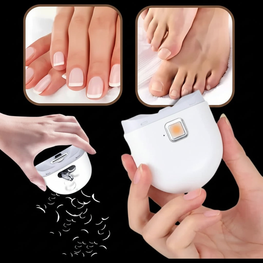 Portable Rechargeable Nail Trimmer with Bright LED Light