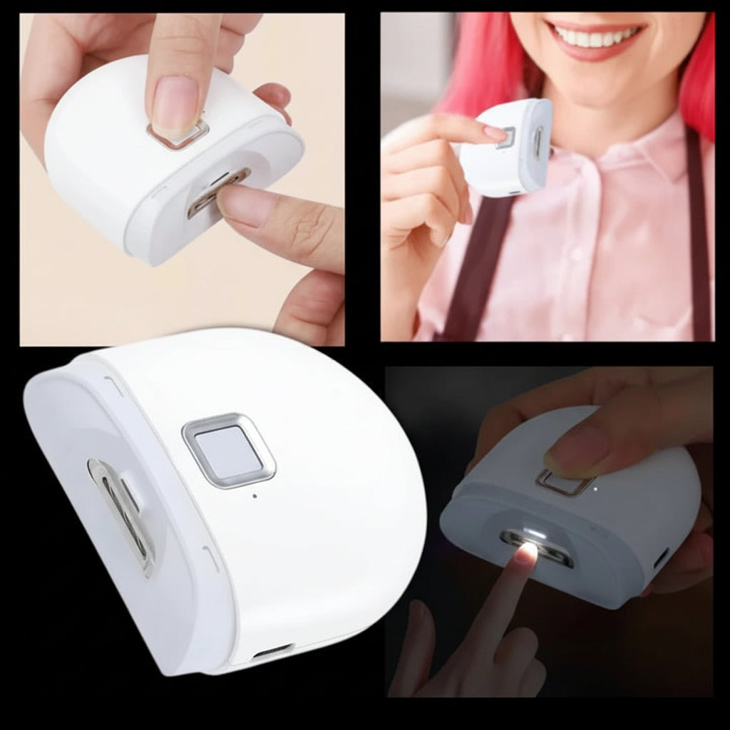 Portable Rechargeable Nail Trimmer with Bright LED Light