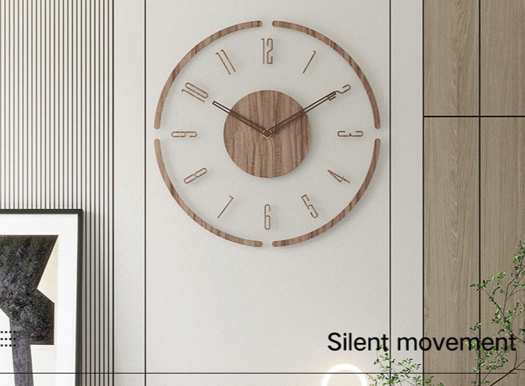 Silent Quartz Movement Wall Clock – Minimalist Design for Serene Spaces