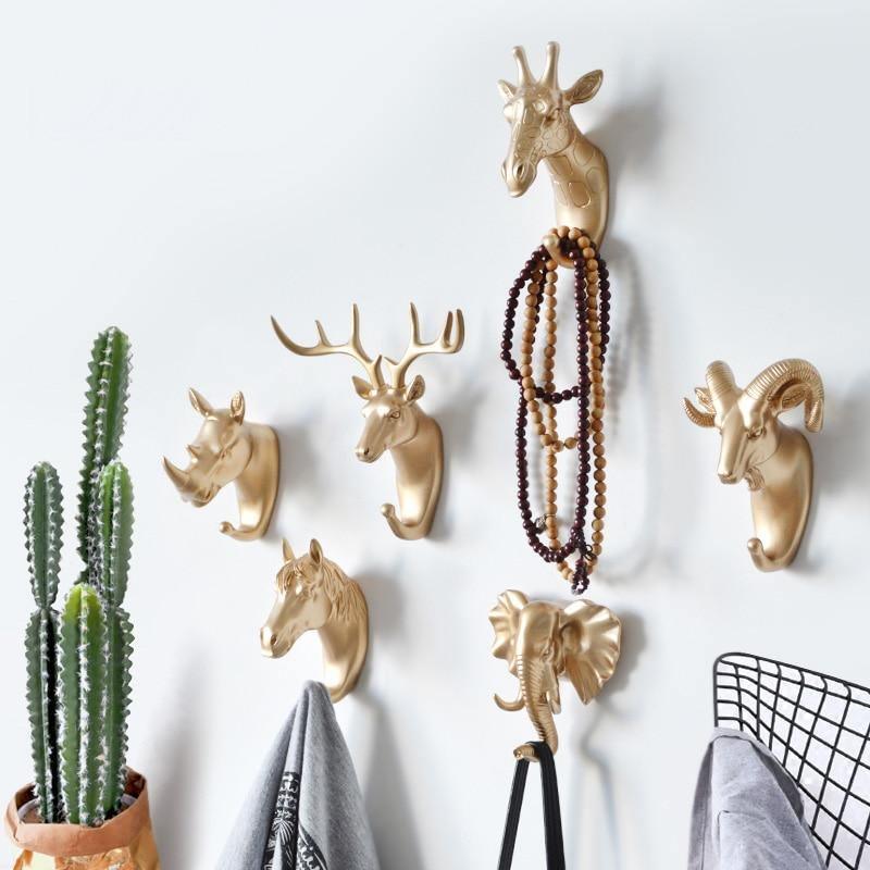Animal Design Wall Hooks for Home Organization – Fun Key and Accessory Decor
