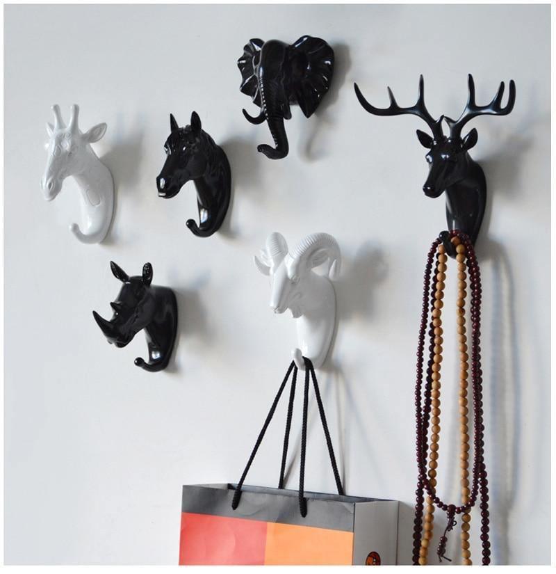 Animal Design Wall Hooks for Home Organization – Fun Key and Accessory Decor