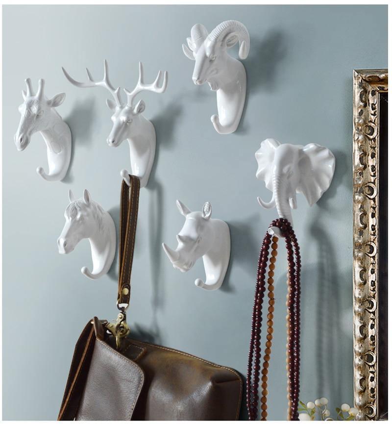 Animal Design Wall Hooks for Home Organization – Fun Key and Accessory Decor