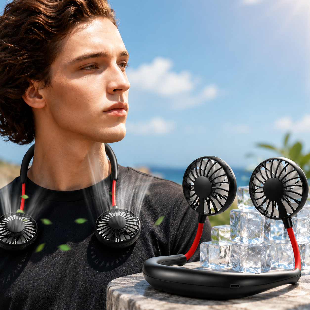 Hands-Free Cooling Neck Fan for Ultimate Comfort