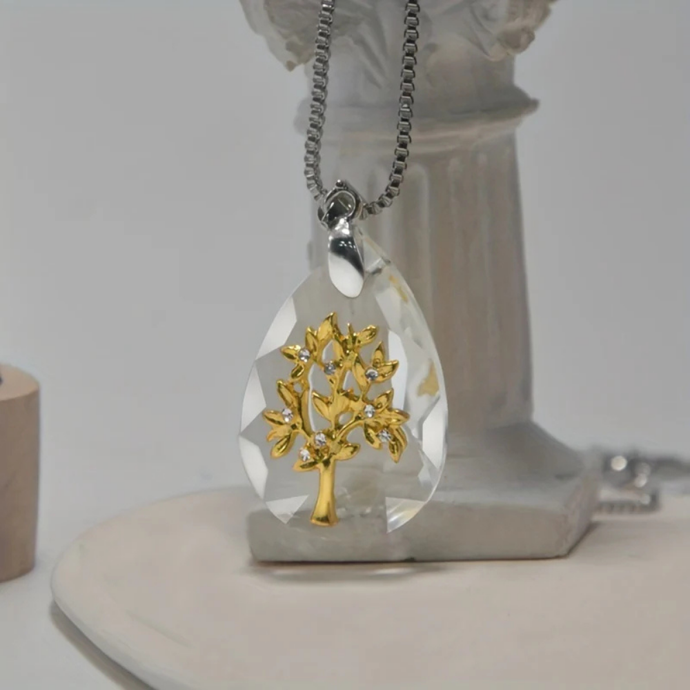 Artistic Glass Teardrop Pendant Necklace for Every Occasion