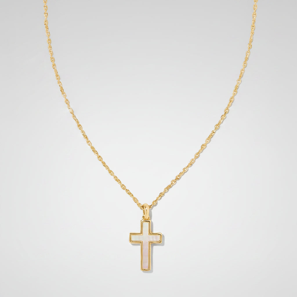 Timeless Gold Cross Necklace - A Thoughtful Gift for Mom