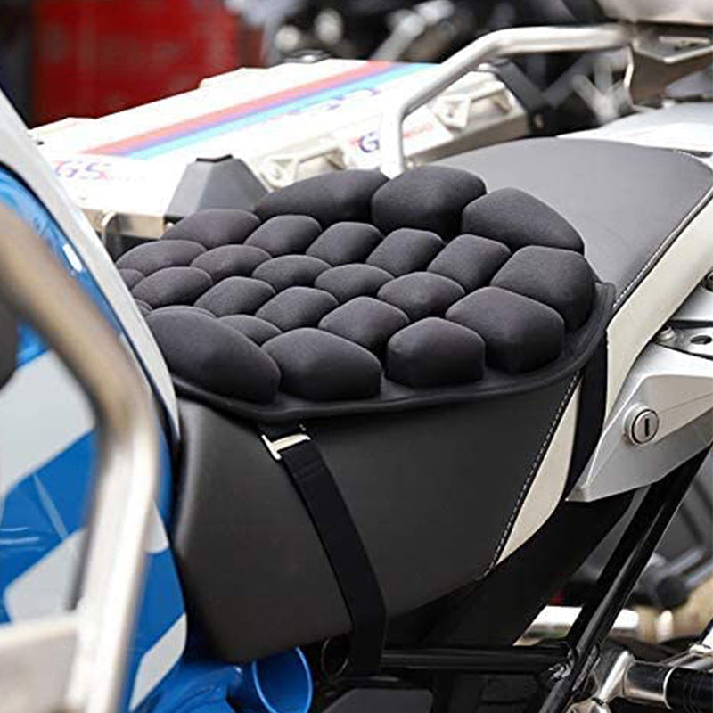 3D Motorcycle Cushion with Air Convection for Comfortable Long Rides