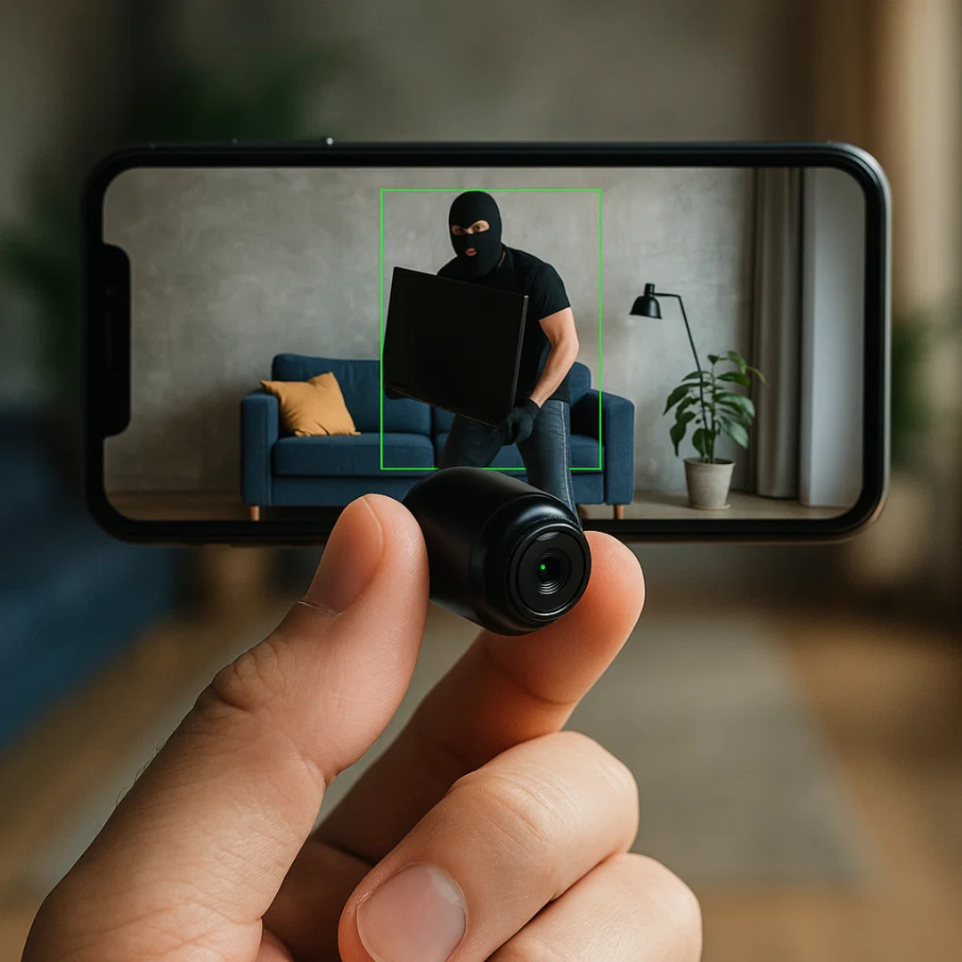 Smart Mini WiFi Camera with 1080P HD, 140° Wide Angle, Night Vision, and Motion Alerts