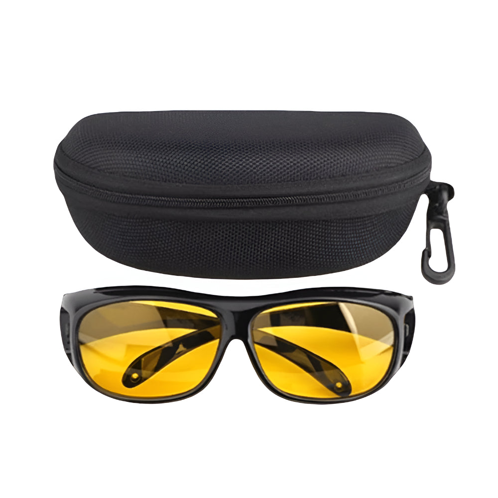 Night Vision Eyewear with Yellow Lenses for Driving Safety