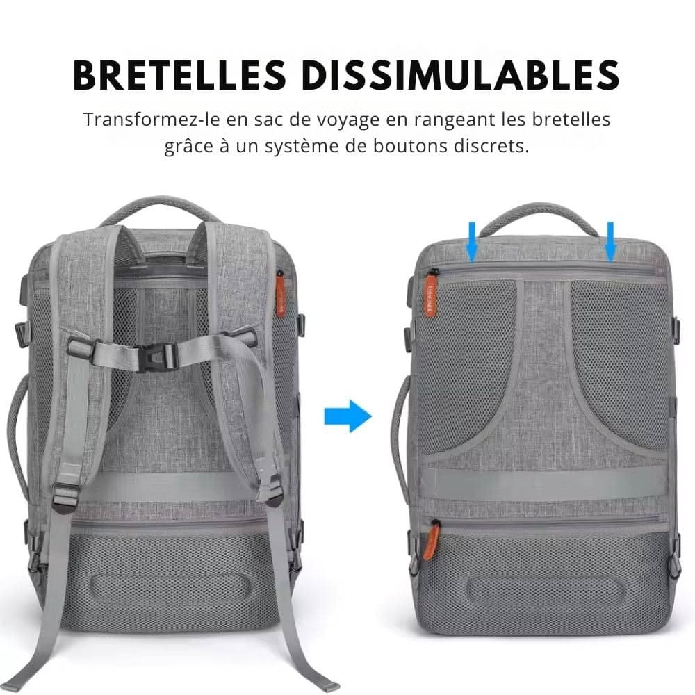 UrbanVoyage Compact Backpack with Shoe Pocket & Charger