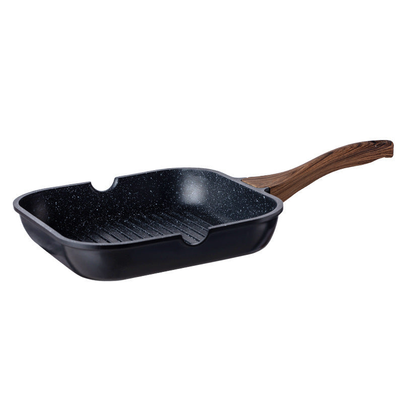 Healthy Cooking Square Frying Pan with 5-Layer Nonstick Surface