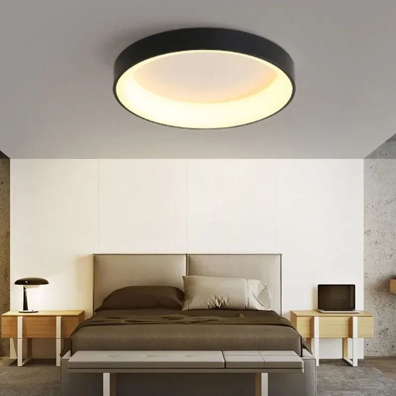 LunaGlow Round LED Ceiling Fixture for Cozy Illumination