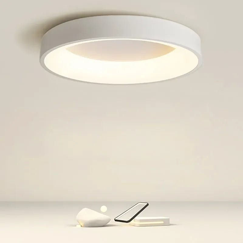 LunaGlow Round LED Ceiling Fixture for Cozy Illumination