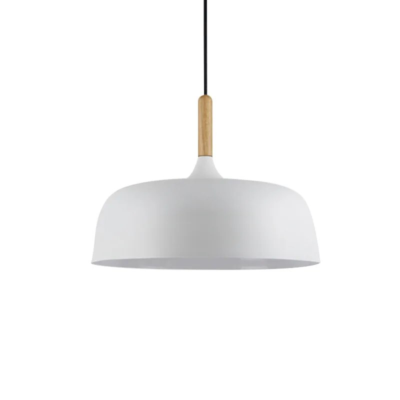Pendant Lamp | Nordic Modern Design with Wooden Accent | LED Lighting | Adjustable Height
