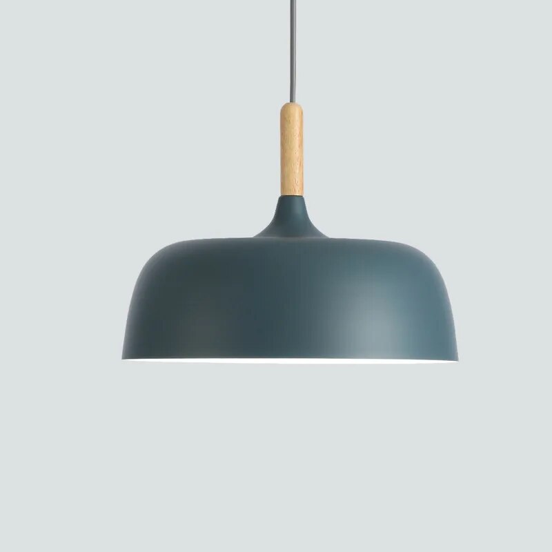 Pendant Lamp | Nordic Modern Design with Wooden Accent | LED Lighting | Adjustable Height