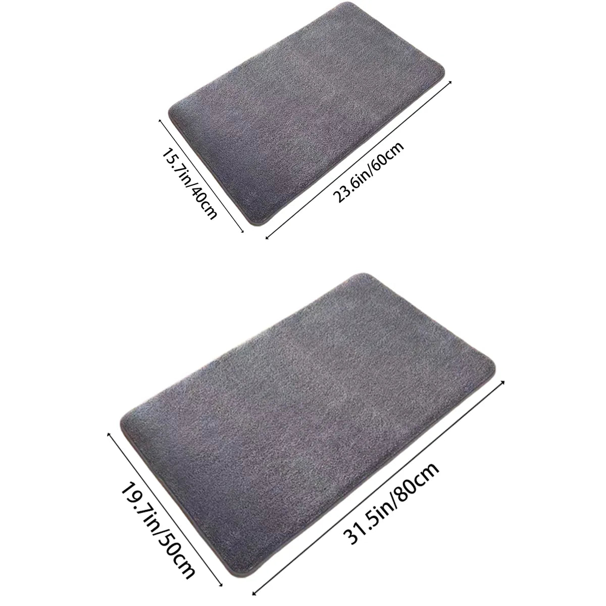 Soft Velvet Shower Mat – Ultra Absorbent and Non-Slip Bath Mat