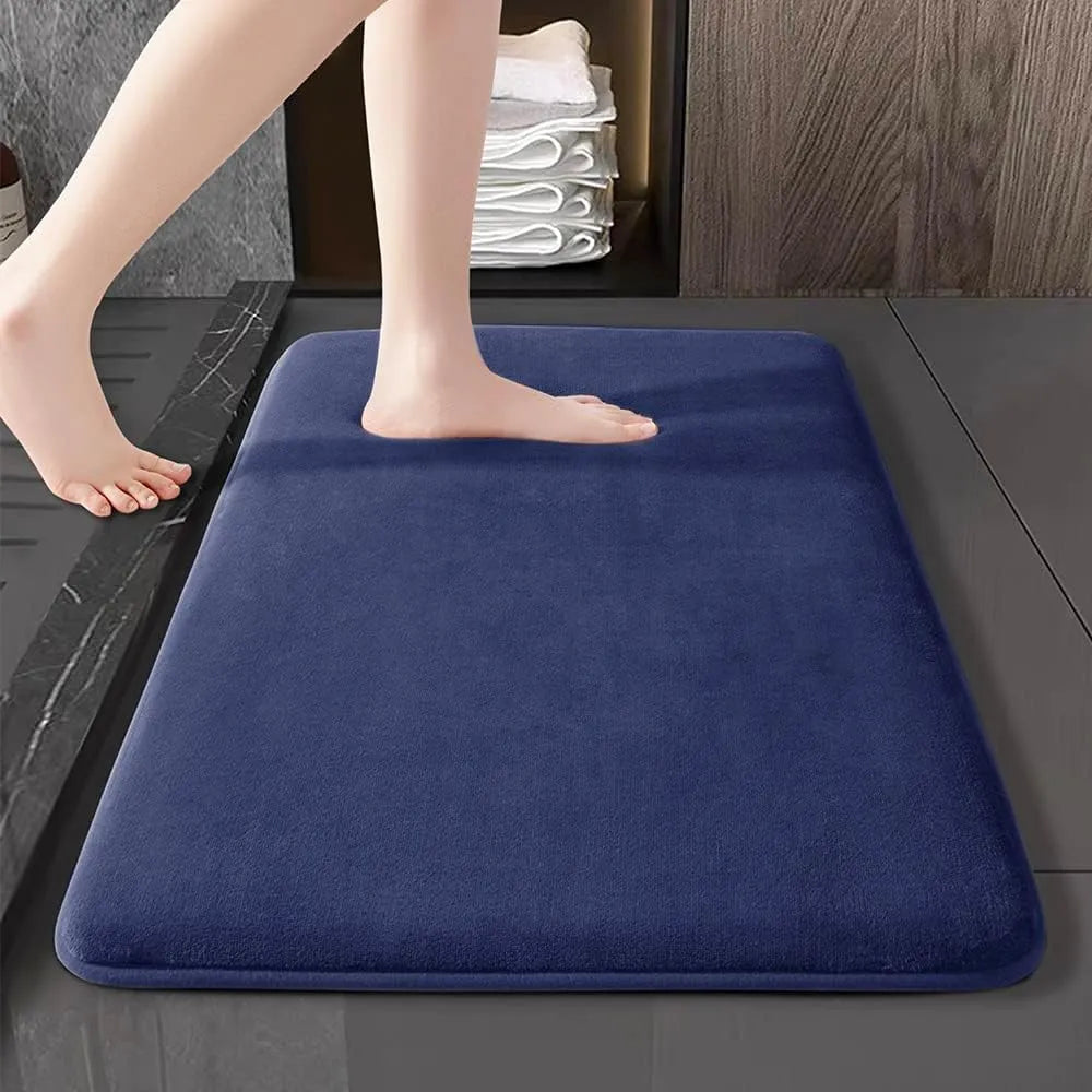 Soft Velvet Shower Mat – Ultra Absorbent and Non-Slip Bath Mat