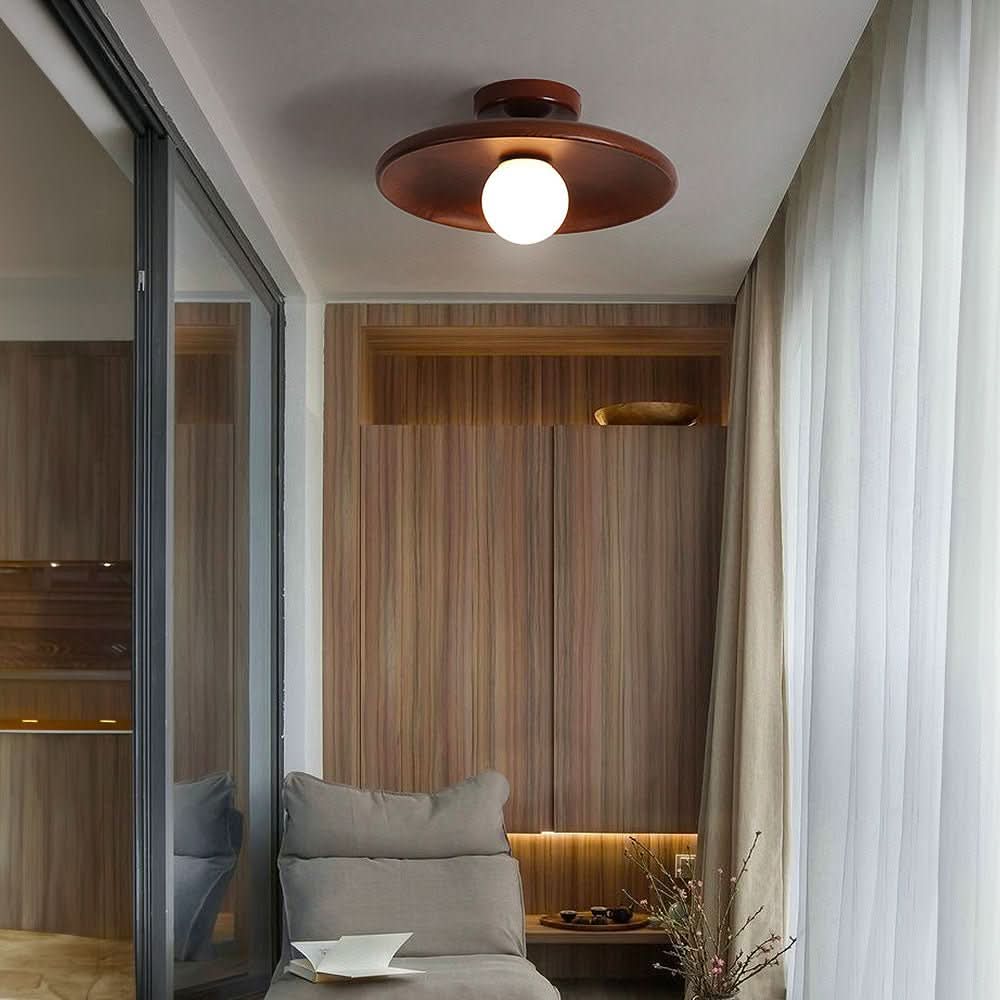 ScandiWood Pendant Light: Elegant Minimalist Ceiling Fixture