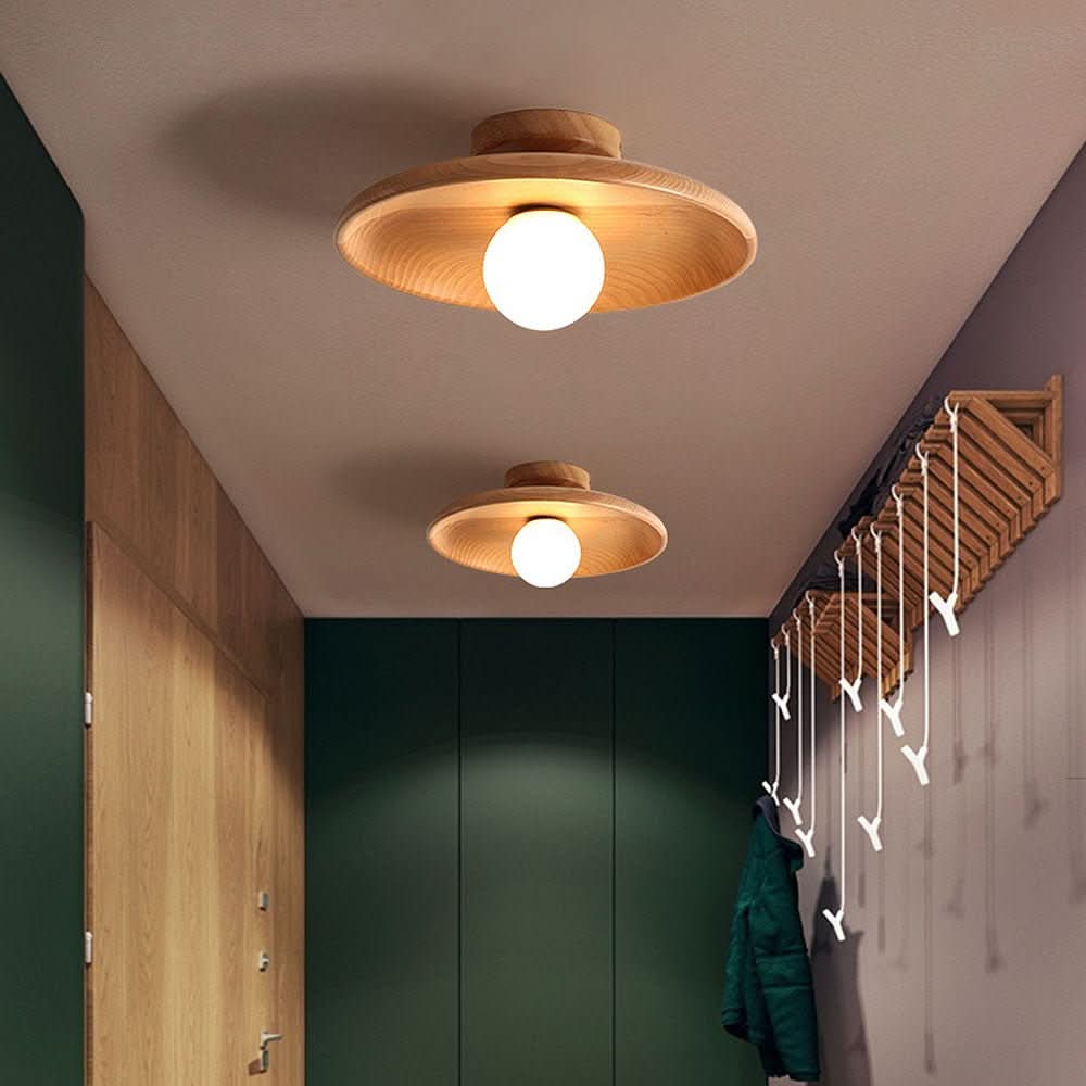 ScandiWood Pendant Light: Elegant Minimalist Ceiling Fixture