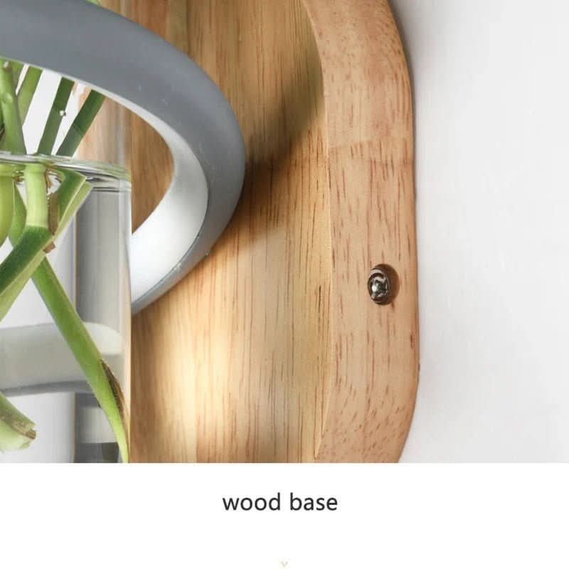 NatureGlow LED Wall Lamp with Integrated Planter for Outdoors
