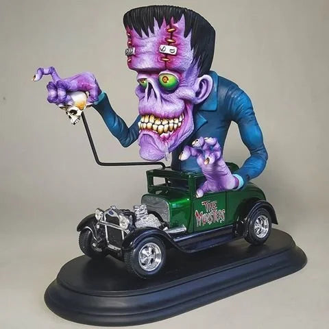 Handcrafted Rat Fink Model Toy - Vintage Americana Collectible for Halloween
