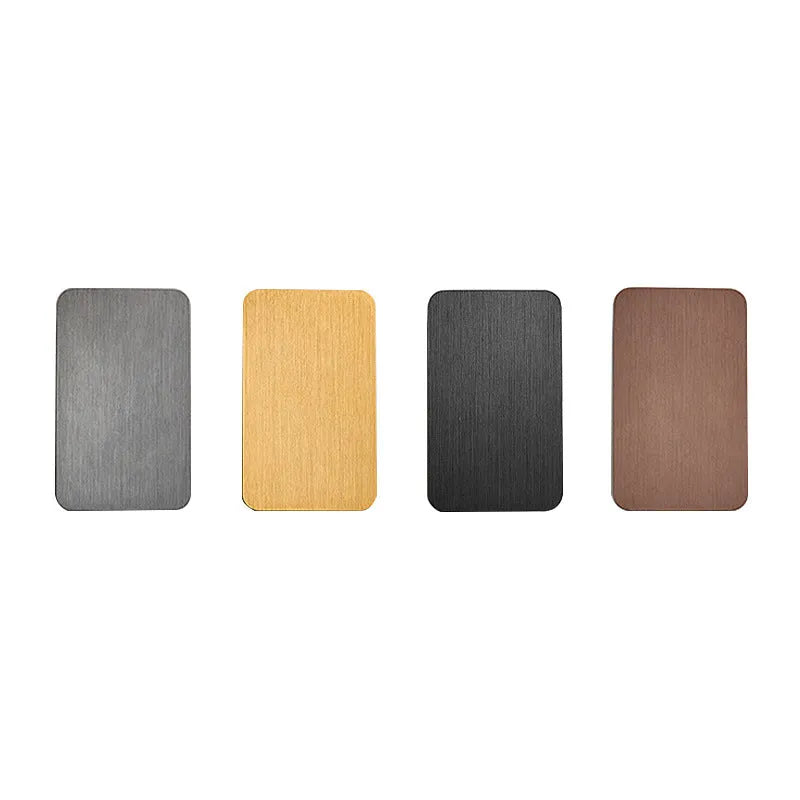 Hardwired Rectangular Wall Lamp - Metal, IP20, Available in Gold, Black, Coffee, White & Grey