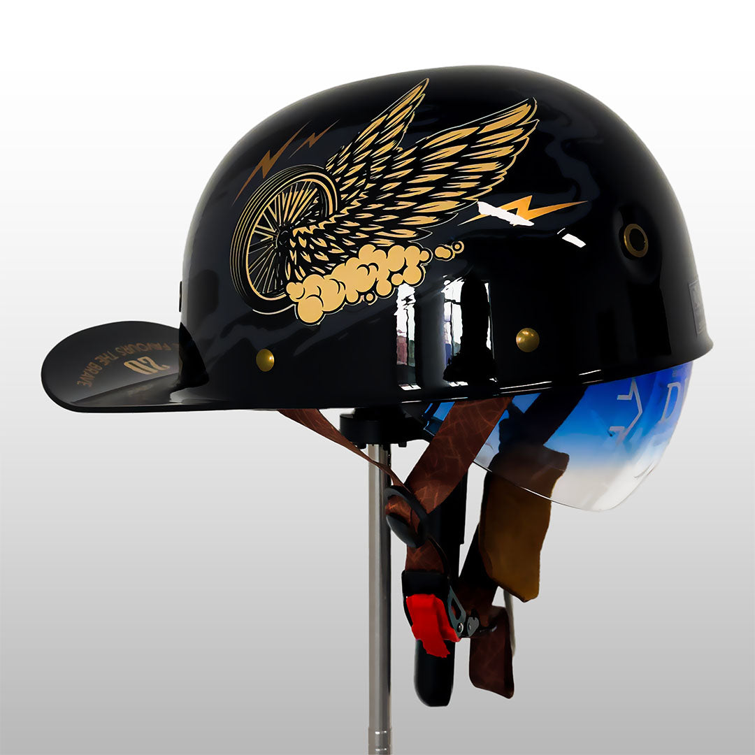 Stylish Urban Motorcycle Helmet - DOT & ECE Certified Safety Gear