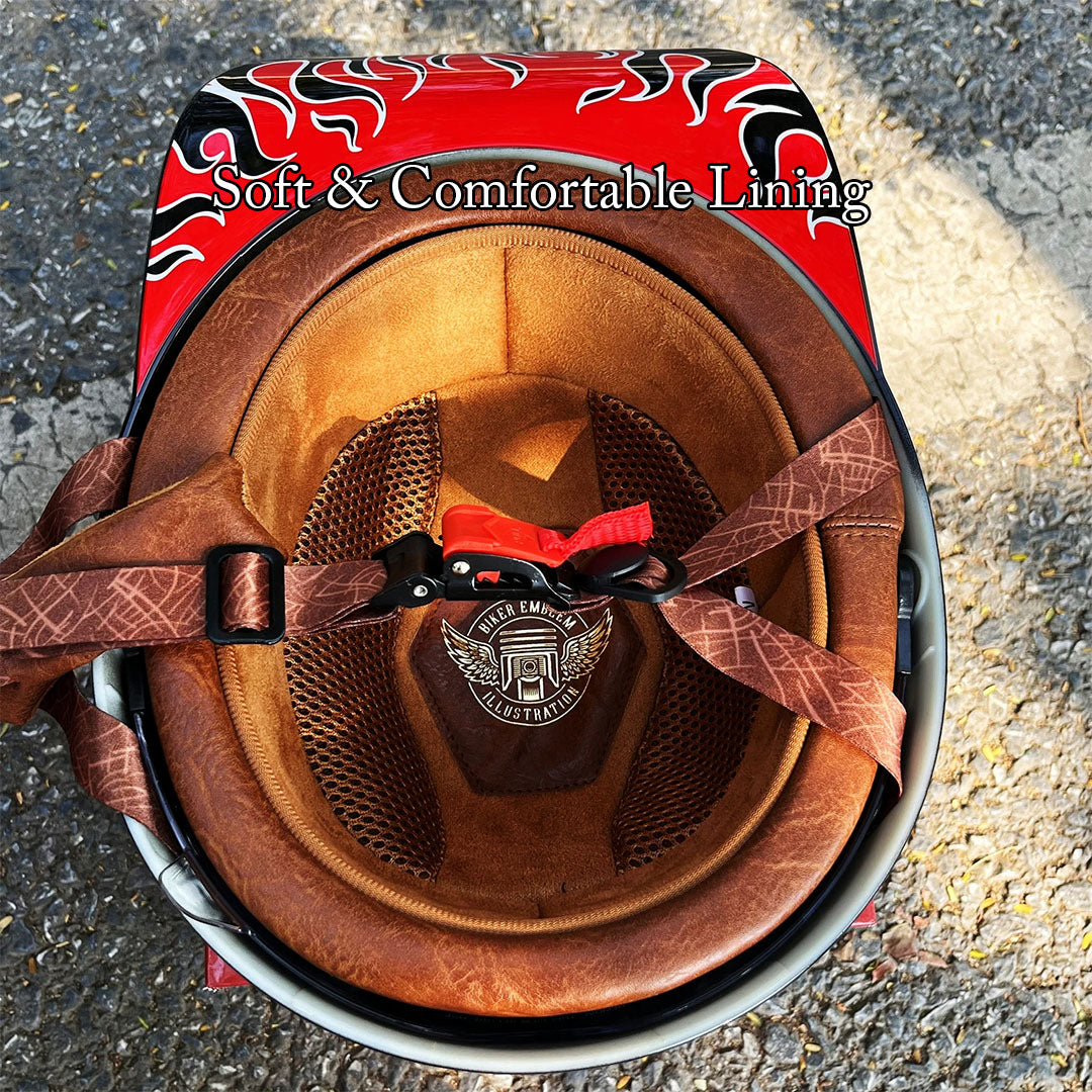 Stylish Urban Motorcycle Helmet - DOT & ECE Certified Safety Gear