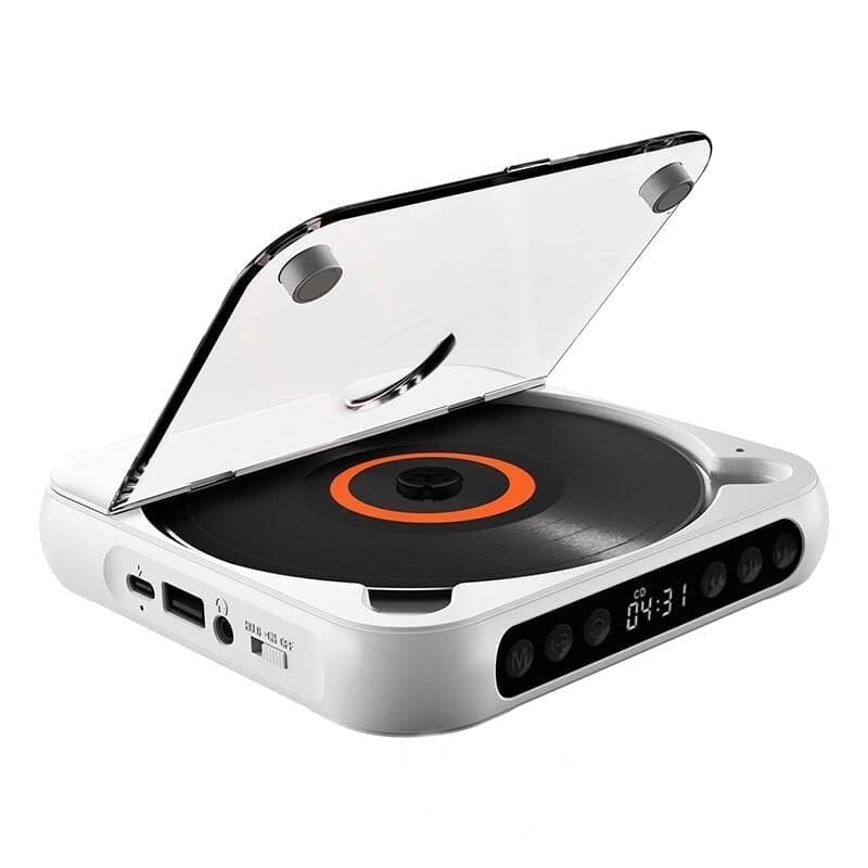 Portable Bluetooth CD Player with Extended Battery Life for Travel