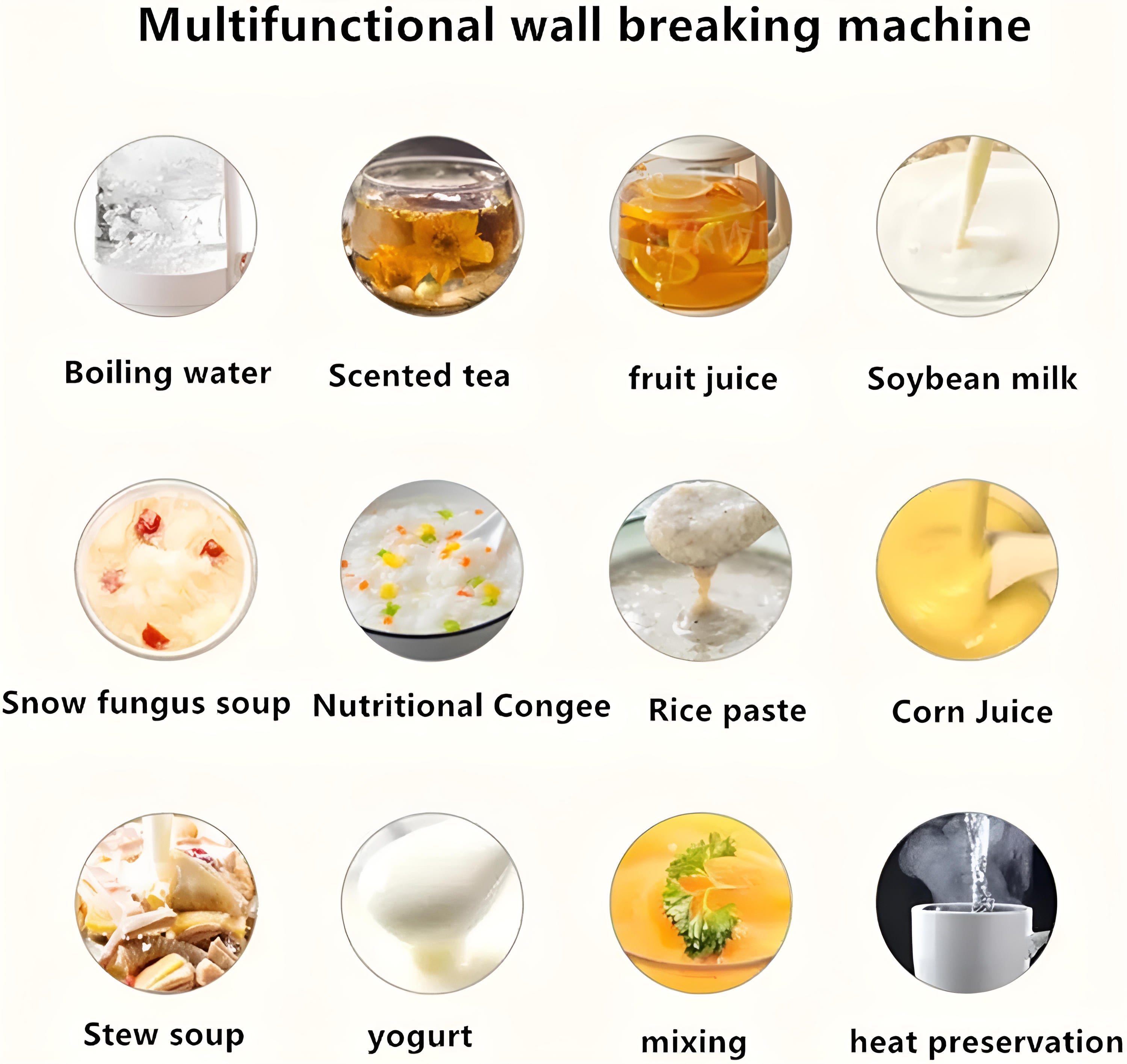 Nut Milk Maker Appliance - Stainless Steel with 12 Function Settings
