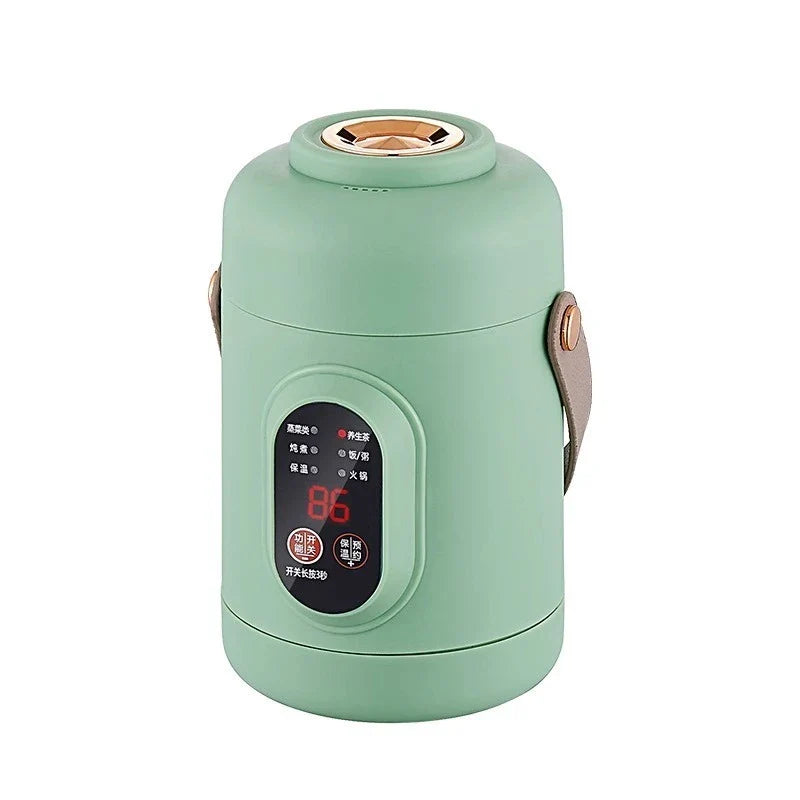 Compact 1L Electric Cooker with Smart Timer for Soups, Stews & Rice