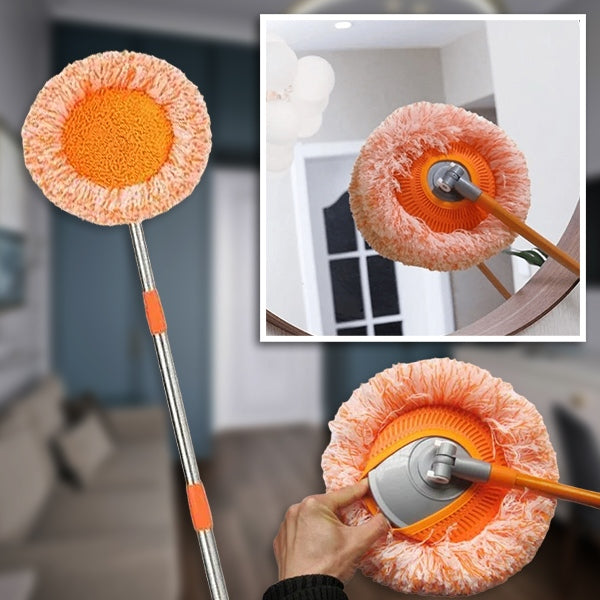 Adjustable Circular Sweeping Brush with Rotating Feature