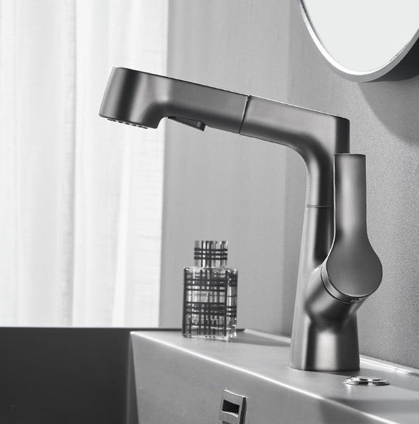 Stylish Bathroom Faucet with Flexible Hand Shower