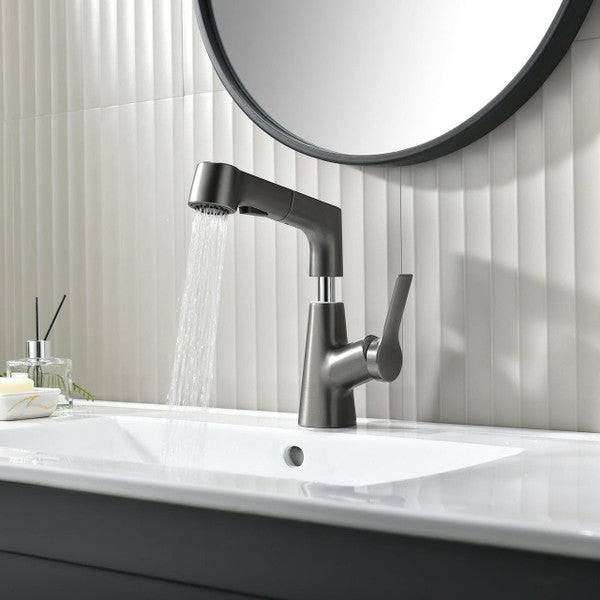 Stylish Bathroom Faucet with Flexible Hand Shower
