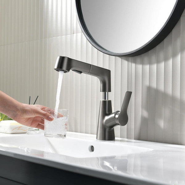 Stylish Bathroom Faucet with Flexible Hand Shower