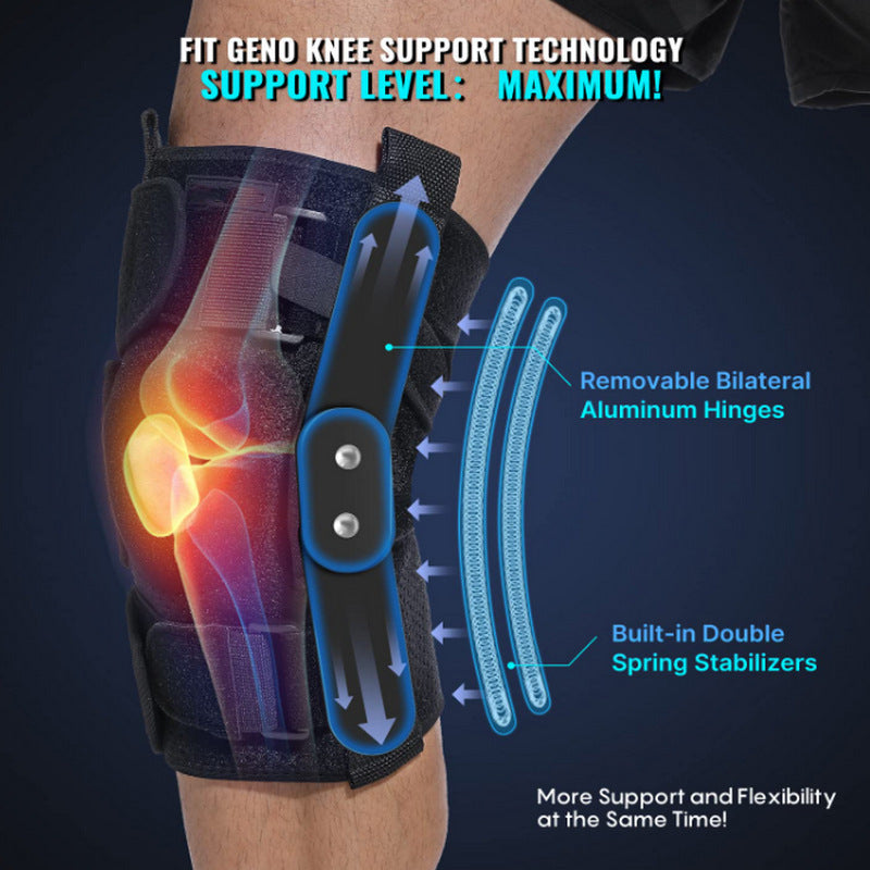 Knee Brace with Adjustable Hinges for Meniscus Injury Support