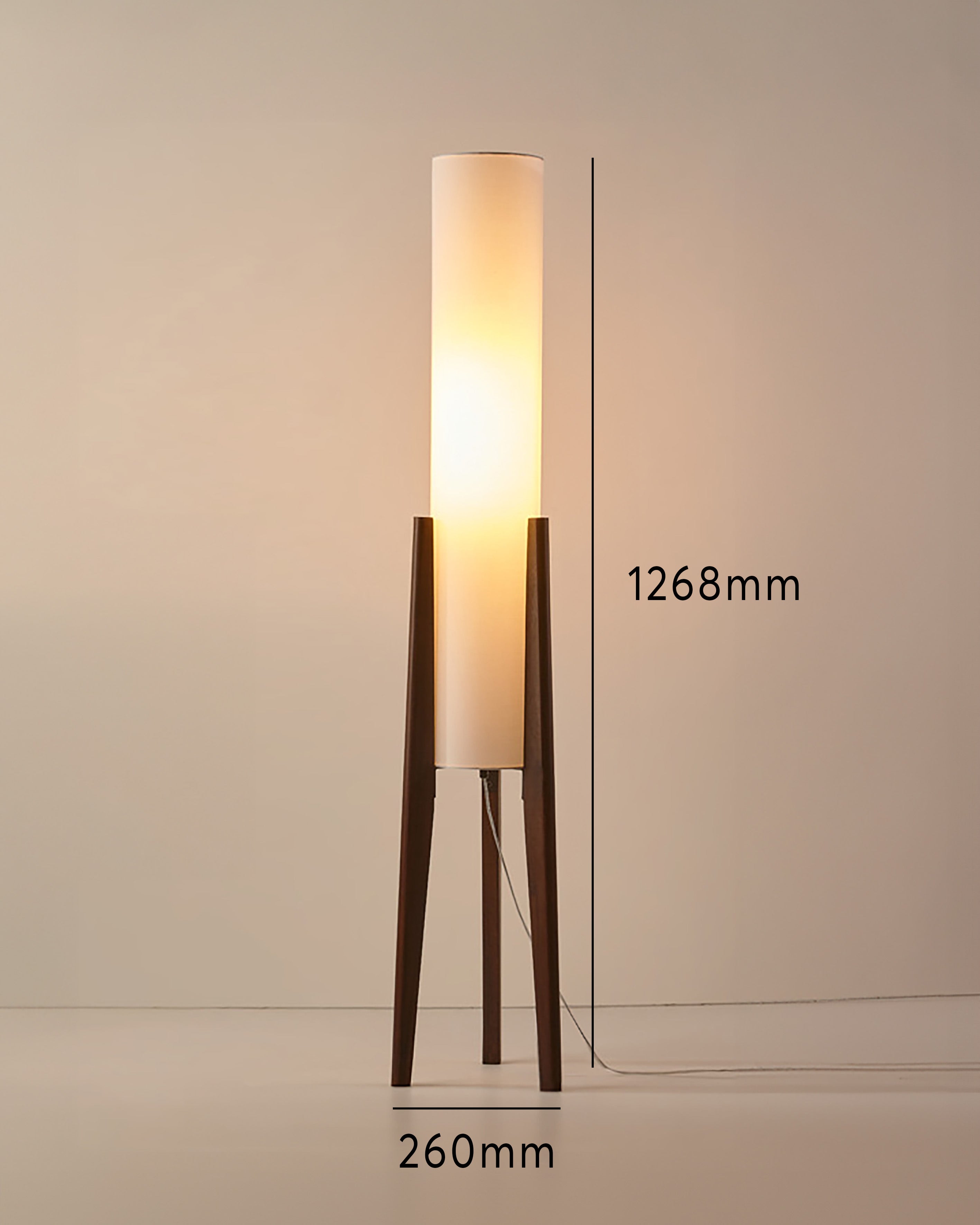 Taavita Floor Lamp Made of Solid Wood