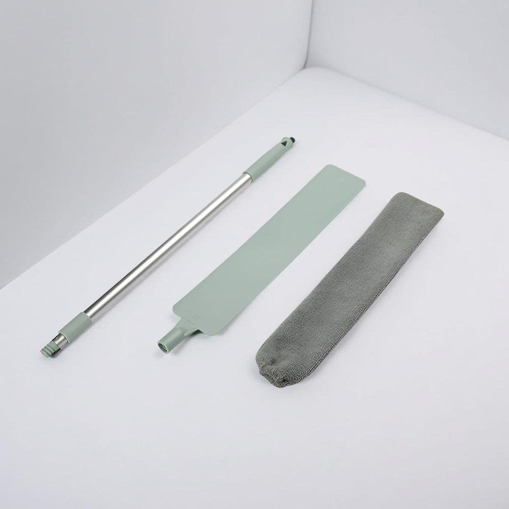 Slim Microfiber Mop with Extendable Tool for Tight Spaces