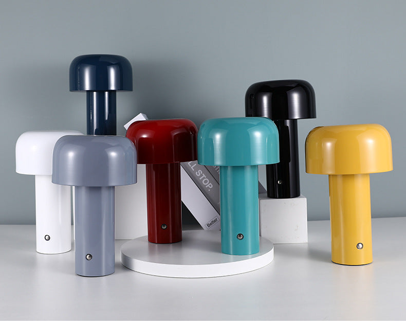 LunaGlow Wireless Mushroom-Shaped Ambient Table Lamp