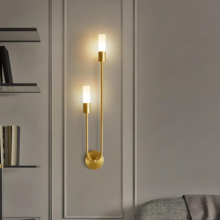 Taavita Minimalist U-Shaped 2-Light Wall Lamps