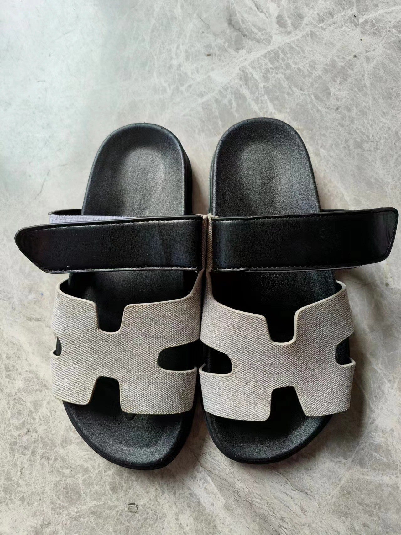 Women’s Slip-On Sandals | Dual Wide Straps with H-Cutout Design | Premium Soft Materials | Comfortable Fit