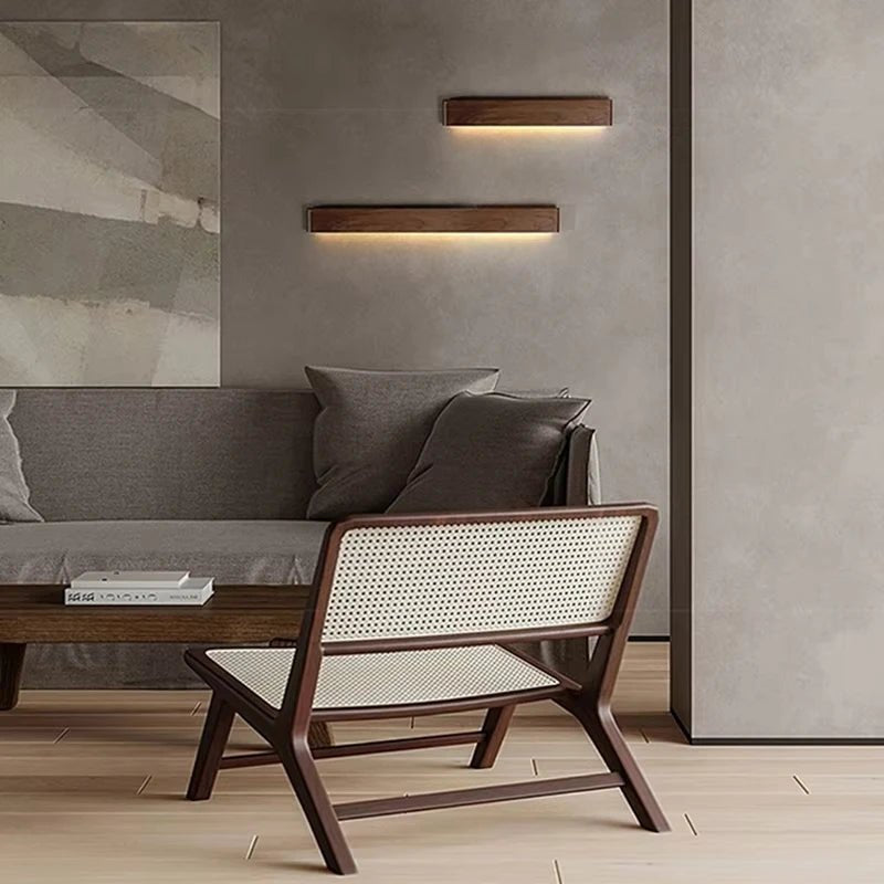 LumiCraft Adjustable Wooden Wall Light with Three Settings