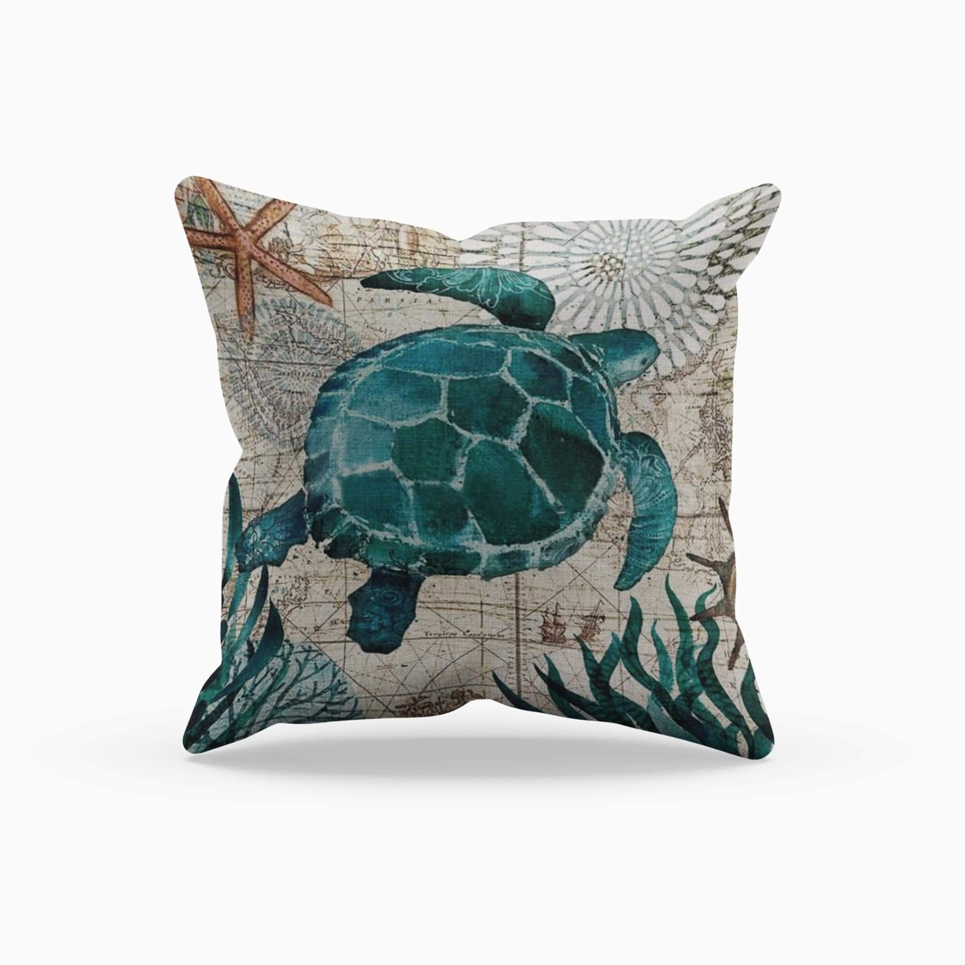 Coastal Charm Outdoor Pillow Covers with Concealed Zip