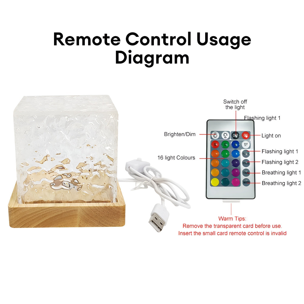 Multicolor Ambient Cube Projector for Serene Spaces